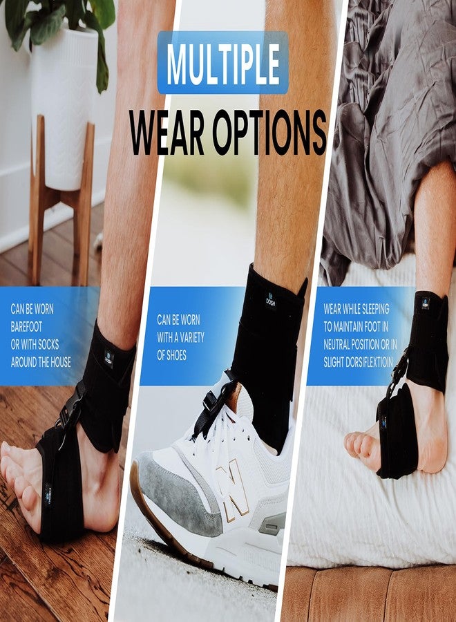دوش دعامة دوش AFO لتدلي القدم - دعامة لتدلي القدم للمشي - دعامة AFO - للجنسين (أسود) - Image 2