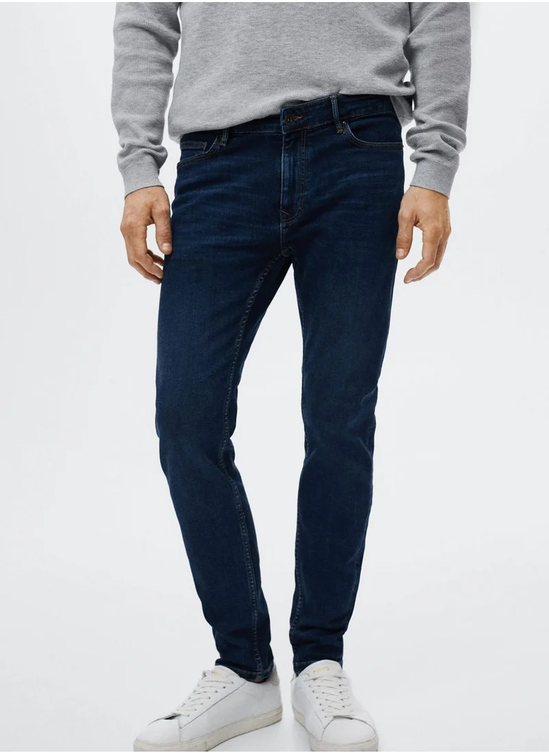 Mango Man Rinse Skinny Fit Jeans