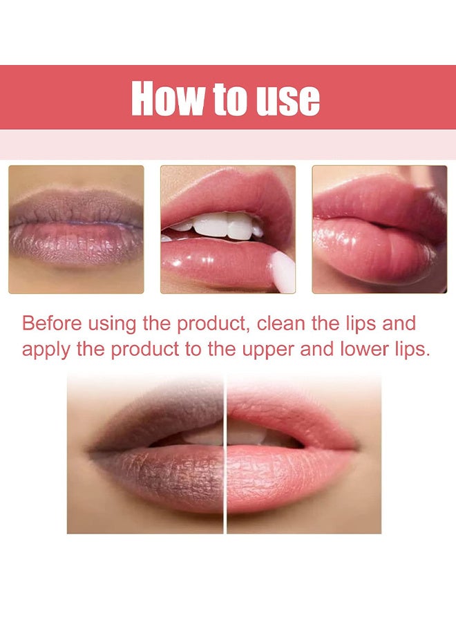 Mixiu 2PCS Lip Magic Lighten Scrub Cream, Dark Black Lip Removal Exfoliation Pigmentation, Fade Dull Pink Lip Balm Brighten, Anti-Crack Moisturizing, Smooth Lips, Gentle Exfoliator For Chapped And Dry Lips - Image 4