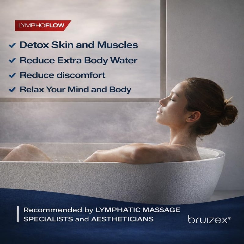 Bruizex Arnica Montana Bath Salts, Espom Salt Bath Soak for Lymphatic Drainage & Body Detox, Epsom Salts for Soaking with Essential Oils, Bath Salts for Pain Relief, Swelling & Post Surgery, 1 Lb - Image 3