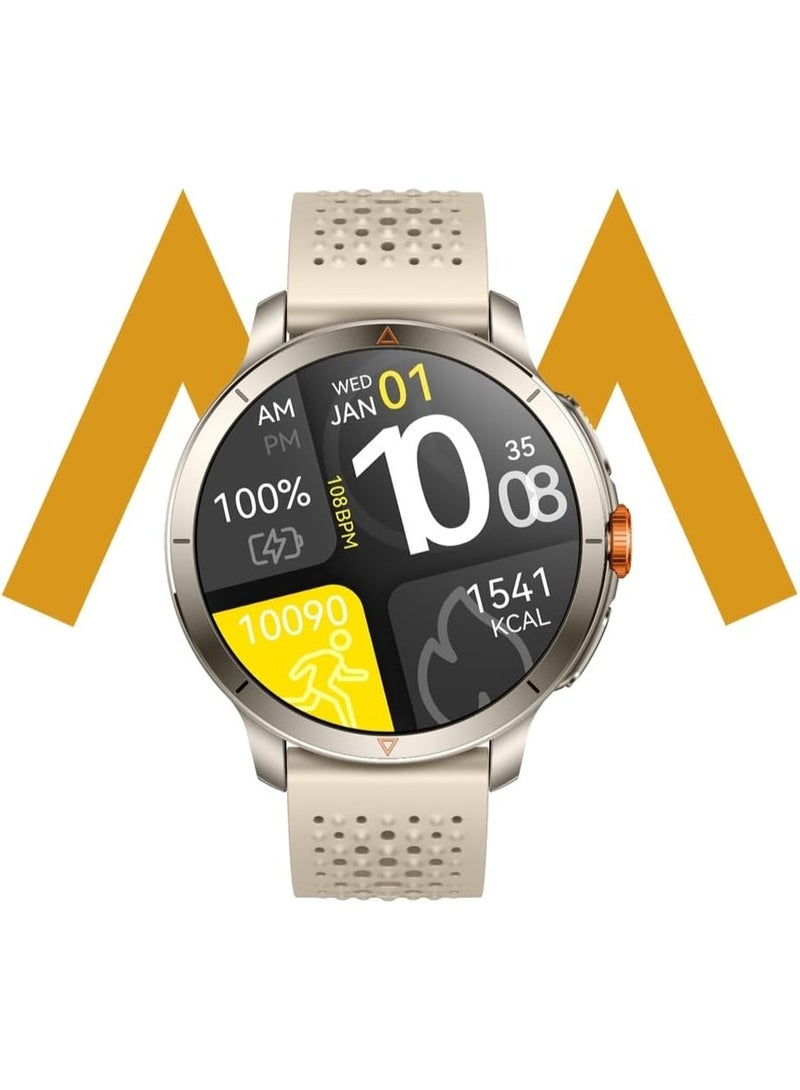 7MD GPS Pro Smart Watch, 1.6 Inch AMOLED HD Display, Bluetooth Calling Fitness Tracker, GPS Sports Smartwatch with Heart Rate Monitor, Sleep Tracking, Voice Record, Waterproof 5ATM, Long Battery Life - Image 1