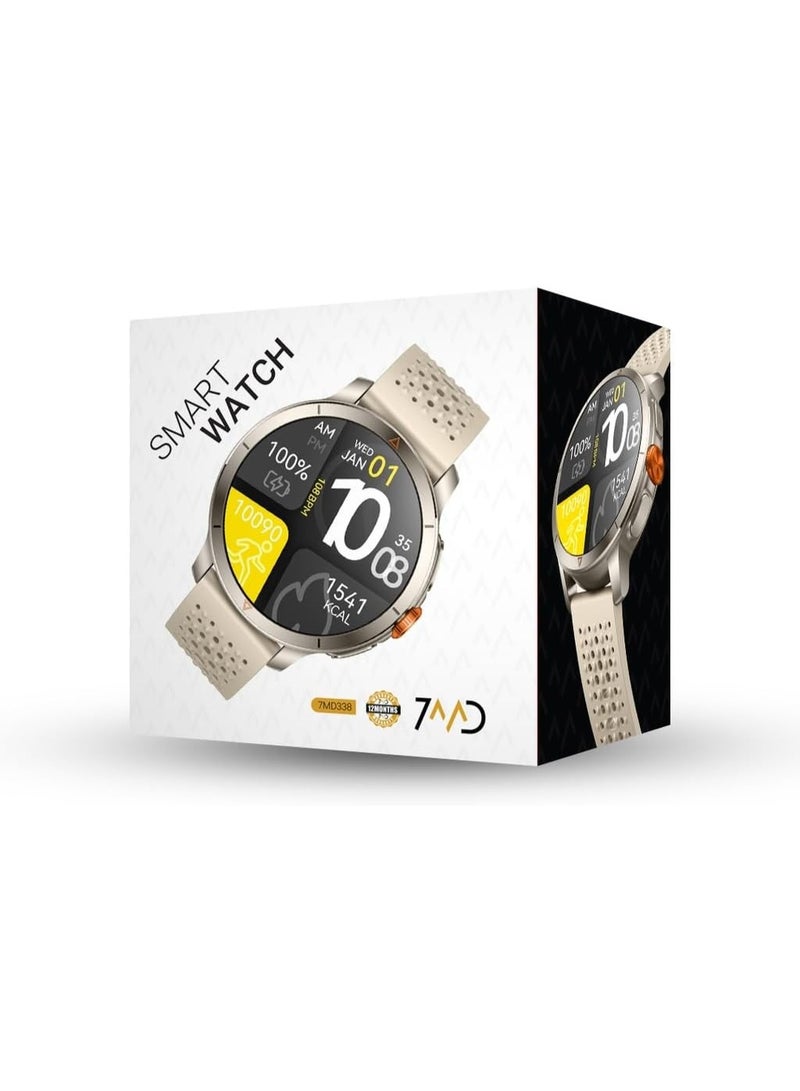 7MD GPS Pro Smart Watch, 1.6 Inch AMOLED HD Display, Bluetooth Calling Fitness Tracker, GPS Sports Smartwatch with Heart Rate Monitor, Sleep Tracking, Voice Record, Waterproof 5ATM, Long Battery Life - Image 4