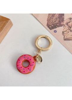 Applicable Airtag Protective Case For Apple Anti-lost Locator Protective Case Airtag Donut Silicone Protective Case Soft-Color:Rose Red-Applicable Model:For Apple AirTag Protective Case