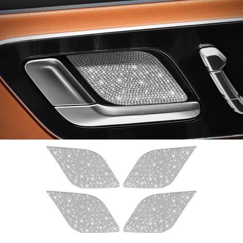 ZSJO 4PCS Car Soft Rubber Type Inner Door Handle Bowl Covers Trims Protective Sticker Compatible with New MercedesBenz CEGLCSEQEEQS 4 - Image 1