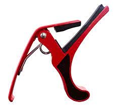 Mustang Guitar Pics And Guitar Capo Hardened Fibre (Red) - Image 4