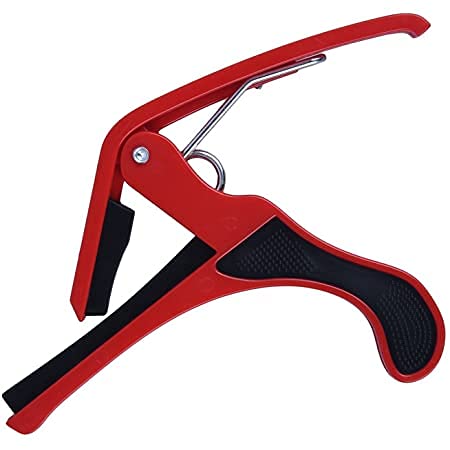 Mustang Guitar Pics And Guitar Capo Hardened Fibre (Red) - Image 3