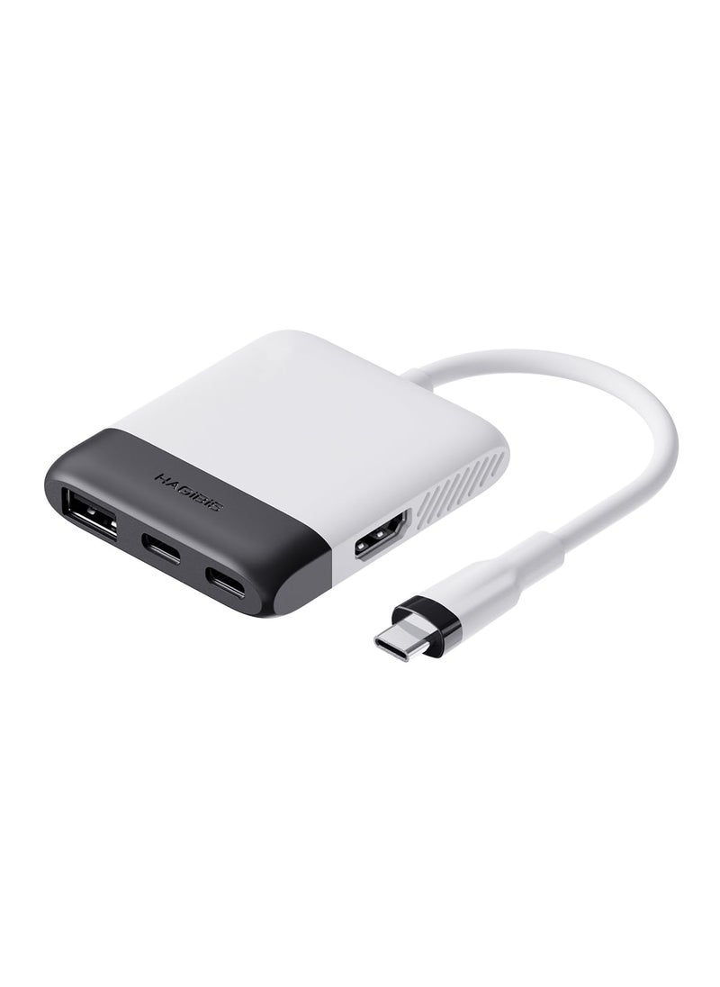 Hagibis Hagibis Switch Video Capture Card Portable Switch Dock for Nintendo Switch/iPhone 16 15 Pro Max Live Streaming Gaming USB 3.0 1080P 60Hz Video Recorder, Quest 3 with 4K HDMI(White MS2130 Chip)  - Image 1