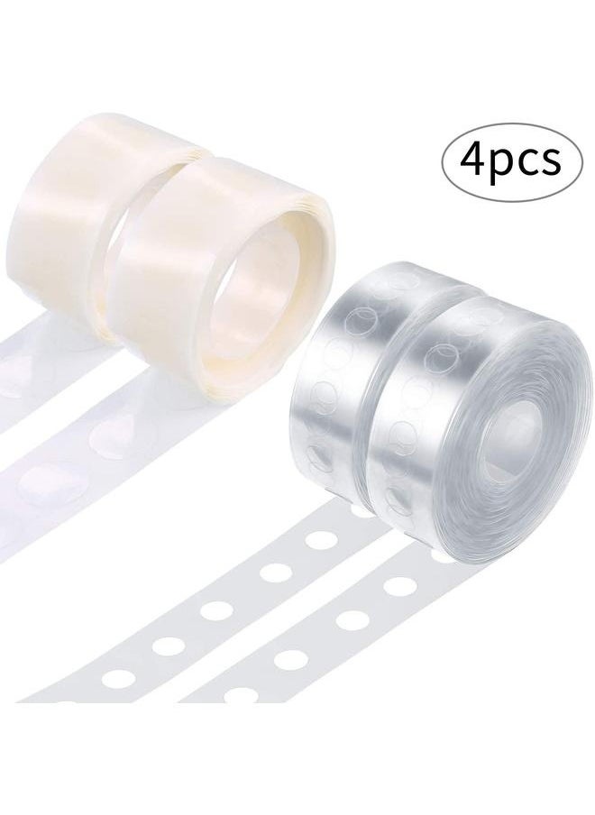 yongsheng 4- Piece Balloon Arch Garland Decorating Strip Dot Kit For Balloon Decoration， 2 Rolls Balloon Tape Strips with 2 Rolls Balloon Glue Points Stickers  - Image 1