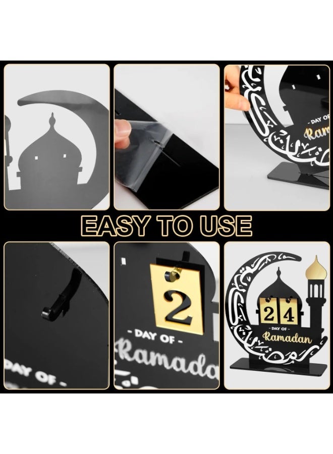 DIY Eid Mubarak Ramadan Acrylic Countdown Calendar Home Decor Ornament - Image 5