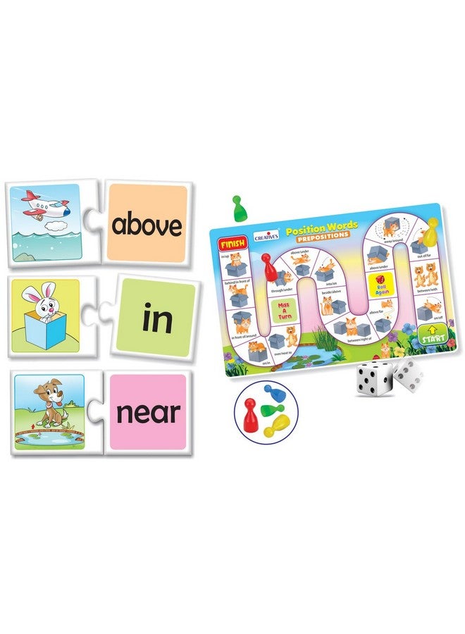 Creative's Position Words | Self-Correcting Match-ups Puzzles | Board Game for Kids | Learning & Educational Fun Game | Reinforce Basic Prepositions | Fun Learning Boards Game | Ages 4 & Up - Image 2