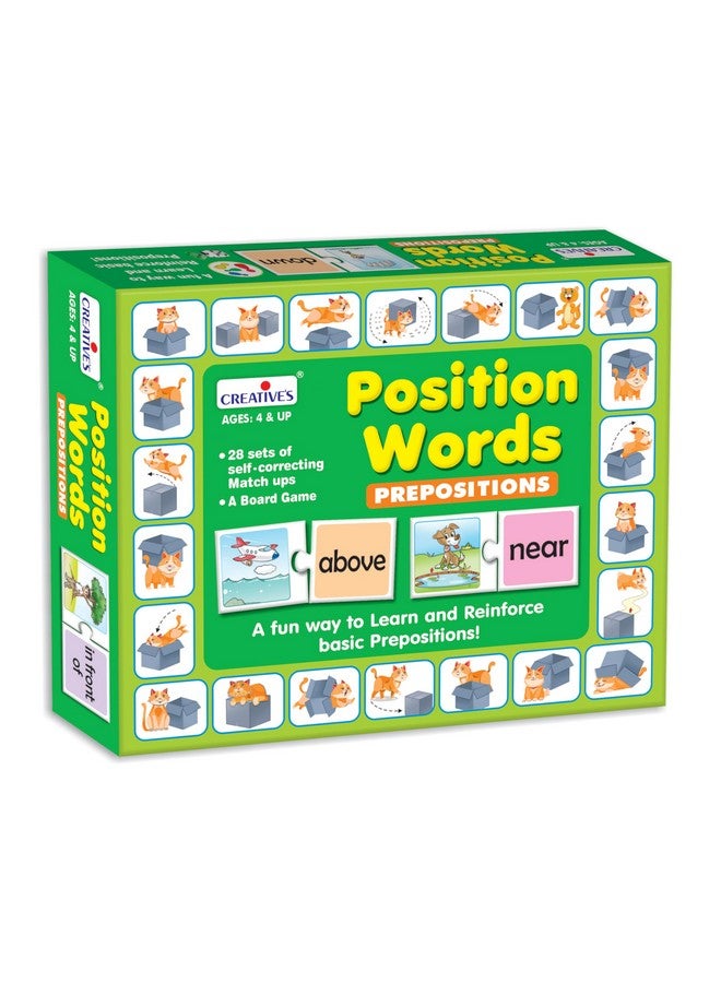 Creative's Position Words | Self-Correcting Match-ups Puzzles | Board Game for Kids | Learning & Educational Fun Game | Reinforce Basic Prepositions | Fun Learning Boards Game | Ages 4 & Up - Image 1