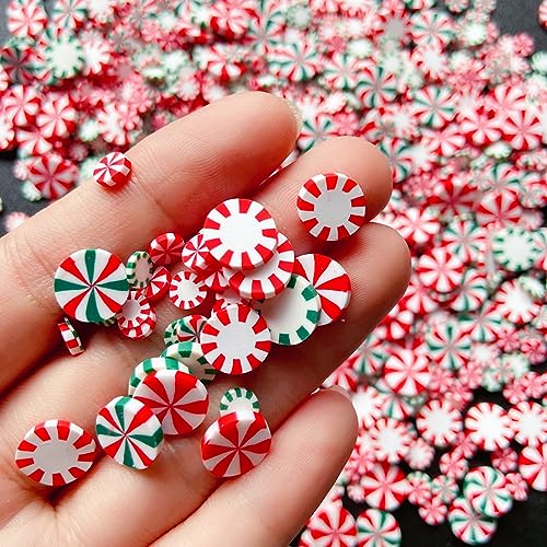 EHOPE Fake Sprinkles Fake Christmas Sprinkles Polymer Clay Sprinkles Polymer Sprinkles Christmas Polymer Clay Slices Fake Candy Sprinkles for Nail Art DIY Crafts Cake Phone（Christmas-90g-9 Styles） - Image 3
