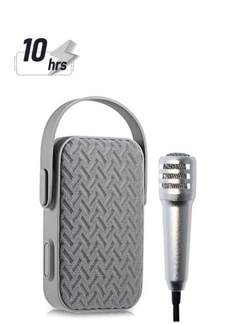 MY220BT Portable Bluetooth Speaker With Mini Microphone - Grey