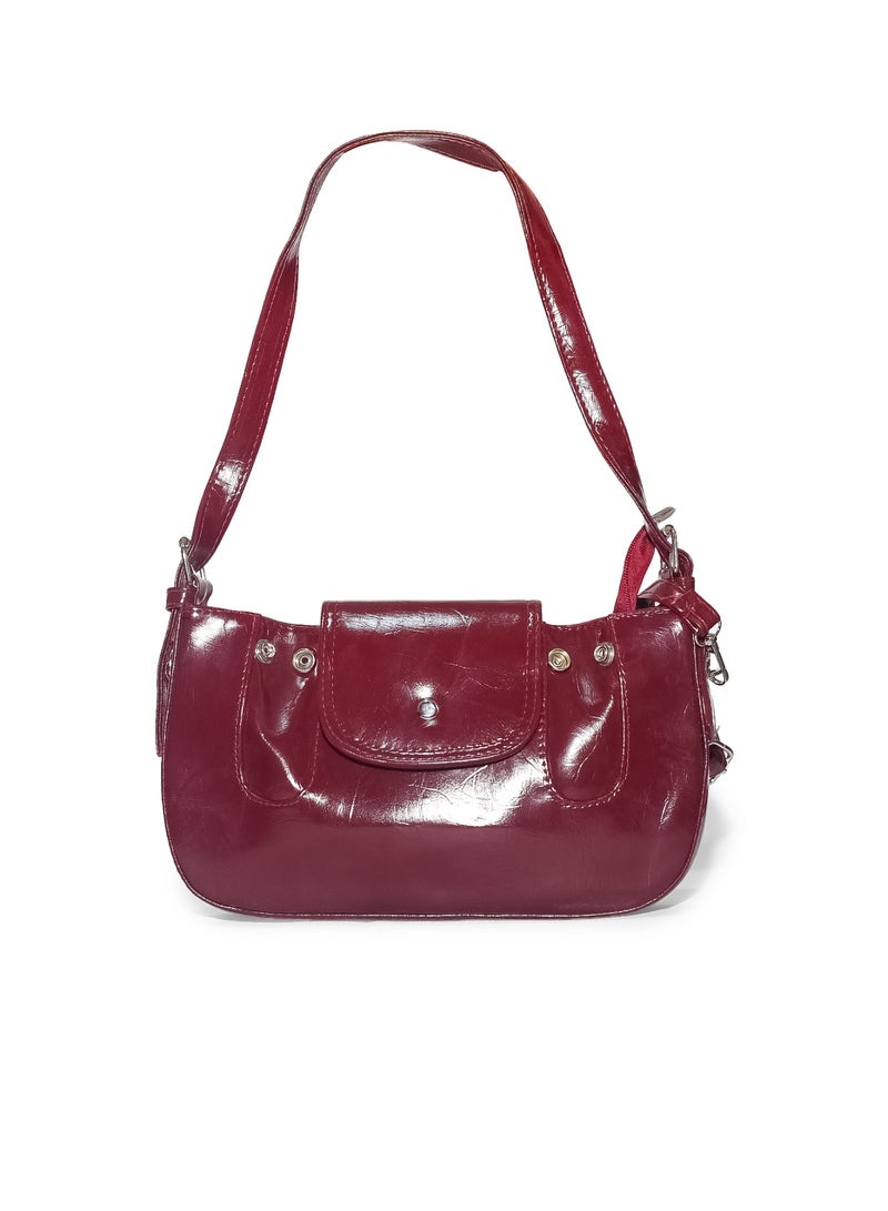 شنطة جلد حريمي أنيقة وسادة تناسب كل الإطلالات - Image 1