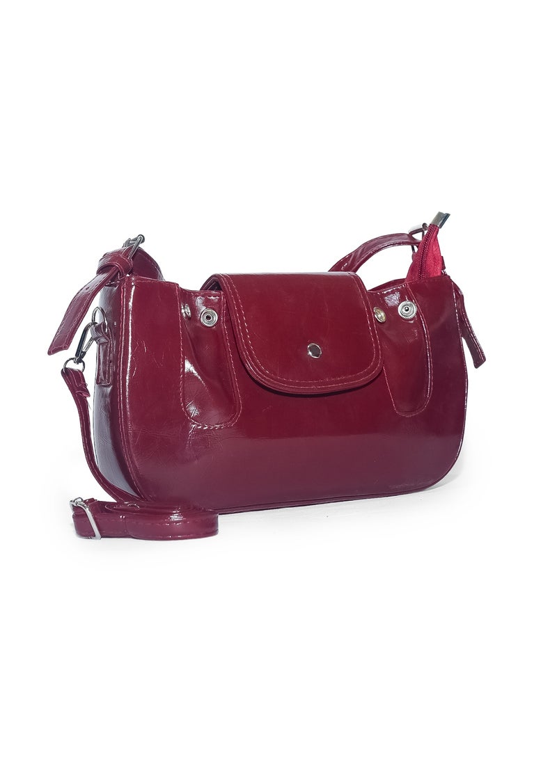 شنطة جلد حريمي أنيقة وسادة تناسب كل الإطلالات - Image 2