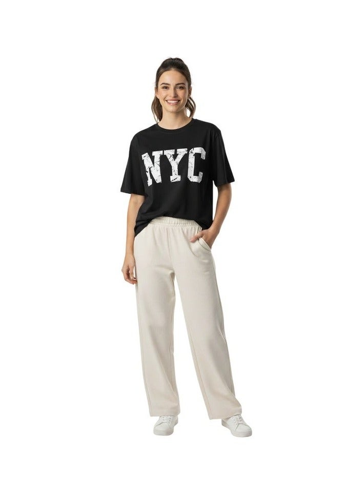 Mosca Women's Wear NYC Printed Short Sleeve Cotton T-Shirt - Image 1