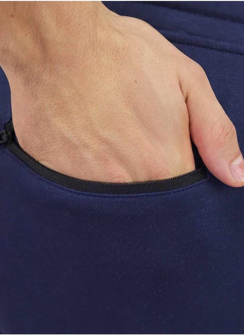 GIORDANO - Interlock Midrise Joggers - Nvay Blue - Image 1