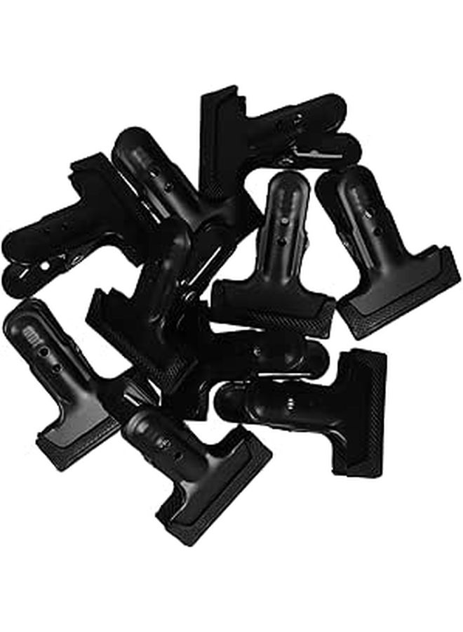 10pcs Heavy Duty Metal Spring Clamps Non Slip Rubber Backdrop Clips - Image 1