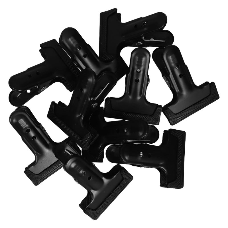 10pcs Heavy Duty Metal Spring Clamps Non Slip Rubber Backdrop Clips - Image 2