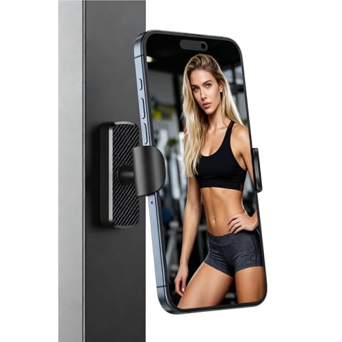 Aourxiv Magnetic Phone Holder for Gym Powerful N52 Magnet Base MultiAngle Adjustable Magnetic Phone Holder Gym Accessories Compatible with All Smartphones 47 Nice Gifts for Gym Lovers - Image 1
