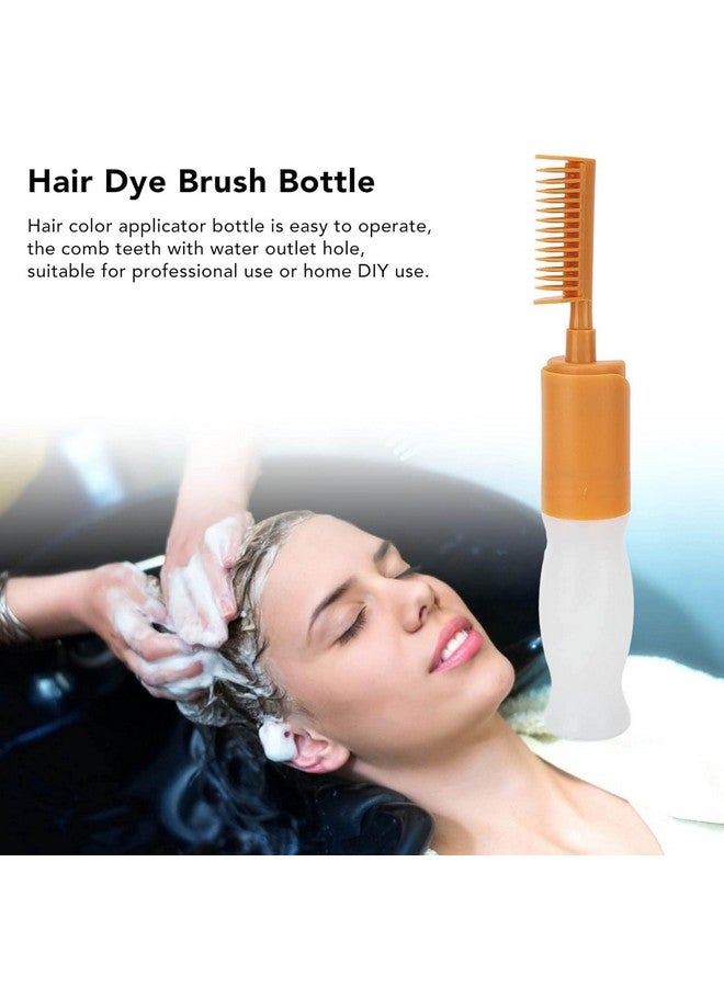 Vnockd Root Comb Applicator and Bottle Hair Dye Bottle With Comb and Graduated Scale for Home and Barber Shop for Scalp Treatment Orange and White - Image 5