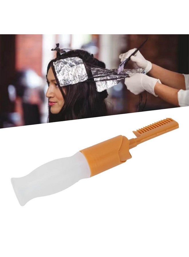 Vnockd Root Comb Applicator and Bottle Hair Dye Bottle With Comb and Graduated Scale for Home and Barber Shop for Scalp Treatment Orange and White - Image 4