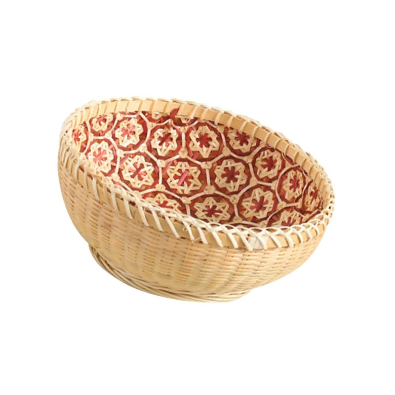 Small Round Woven Bread Basket For Kitchen Dining And Fruit Drying Storage - Image 2