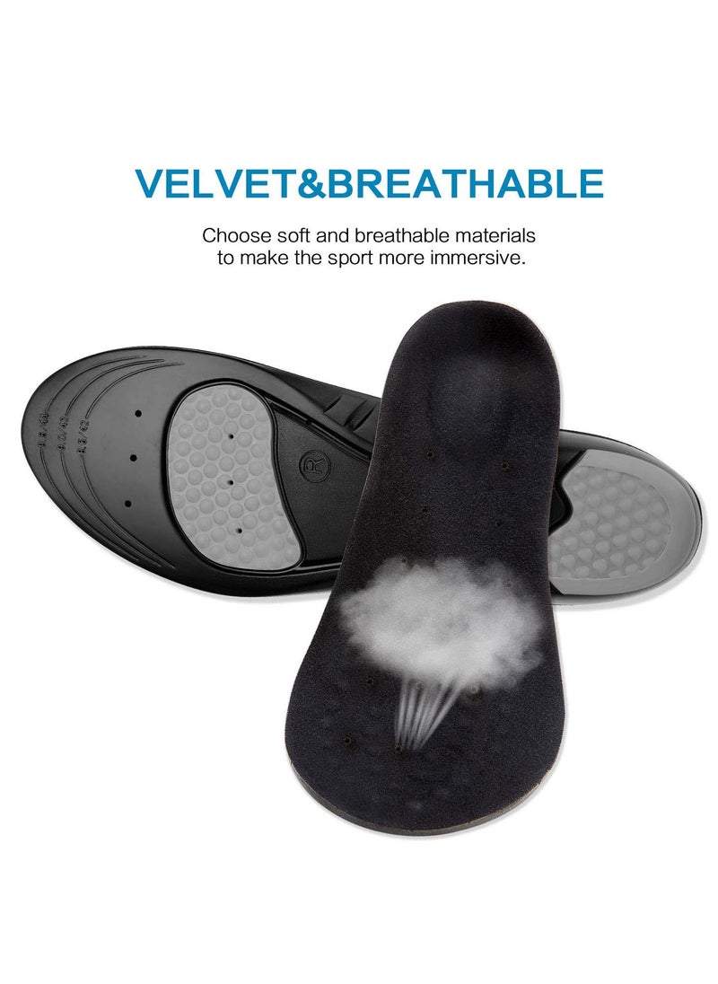 Comfortable Sports Insoles for Work, Memory Foam Design, Breathable and Shock Absorbing Arch Support Insoles, Ideal for Daily Use, Size 42,44 / 29cm