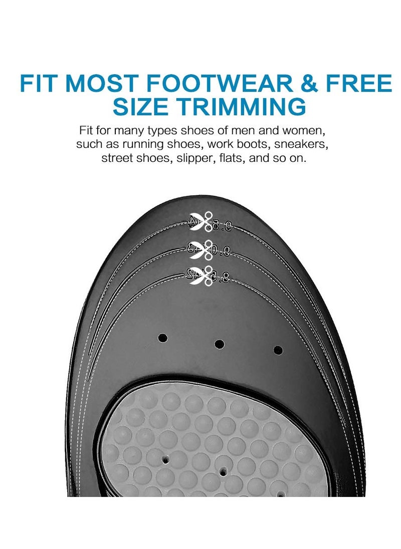 Comfortable Sports Insoles for Work, Memory Foam Design, Breathable and Shock Absorbing Arch Support Insoles, Ideal for Daily Use, Size 42,44 / 29cm