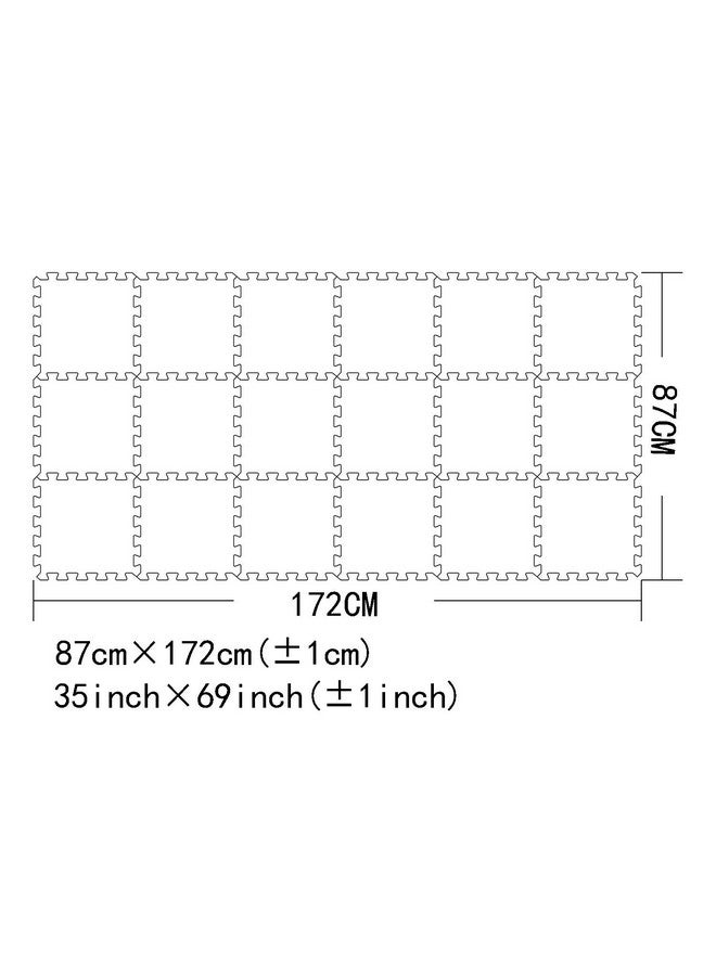 MQIAOHAM® 18 Pieces Puzzle Play Mats, Soft Baby Play Mat, Kids Interlocking Foam Floor Tiles, Toddlers Carpet Playmats G301018-101110112 - Image 4