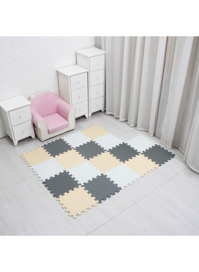 MQIAOHAM® 18 Pieces Puzzle Play Mats, Soft Baby Play Mat, Kids Interlocking Foam Floor Tiles, Toddlers Carpet Playmats G301018-101110112 - Image 2