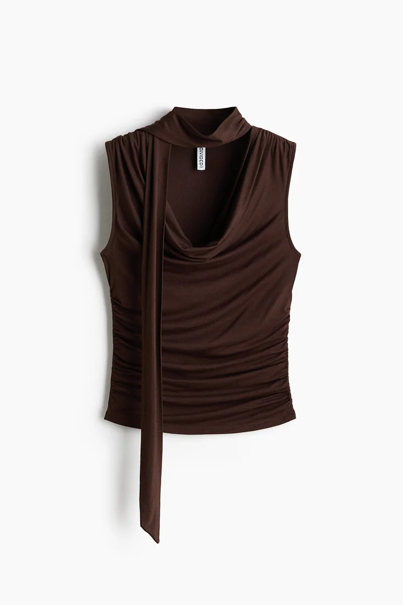 H&M Scarf-collar top