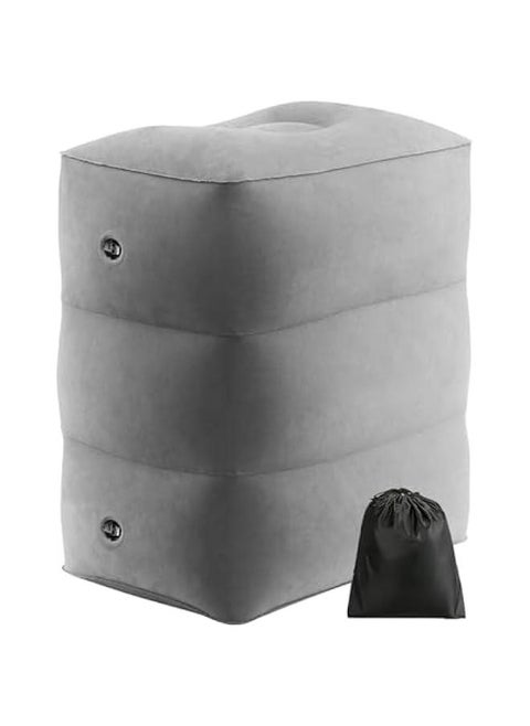 Inflatable Travel Foot Rest Pillow - Inflatable Toddler Bed on Air with Adjustable Height Inflatable Leg Pillow for Long-Range Flight, Must-Have Item for Airplane, Train, SUV