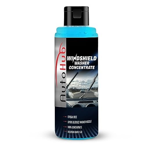 Auto Hub Windshield Washer Fluid for Car, Car Windshield Cleaner Liquid In Concentrate Form (20 ML Enough For 1L Tank) - Instant & Streak Free Car Glass Cleaning from Our Car Wiper Liquid - Image 1