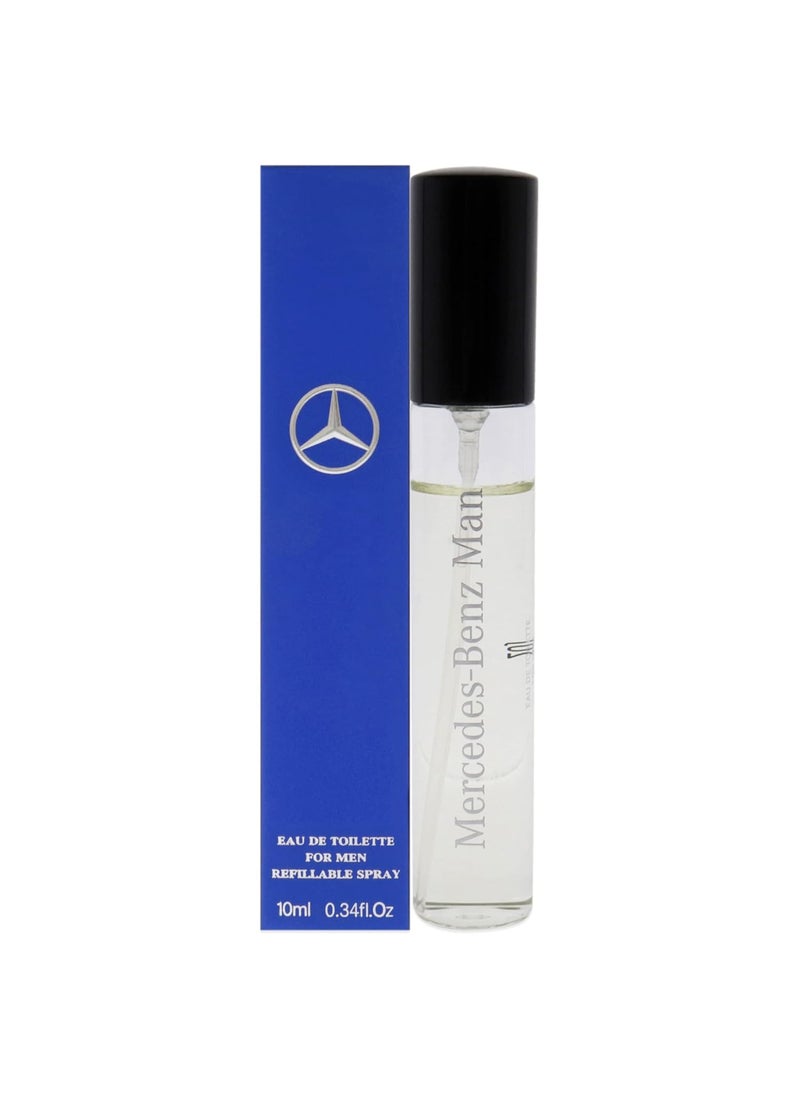 Mercedes-Benz Mercedes-Benz Man - Eau de Toilette for Men - Aromatic, Woody Fruity Mens Fragrance with Cedar and Oakmoss Notes - Long Lasting Mens Cologne - 0.34 oz 