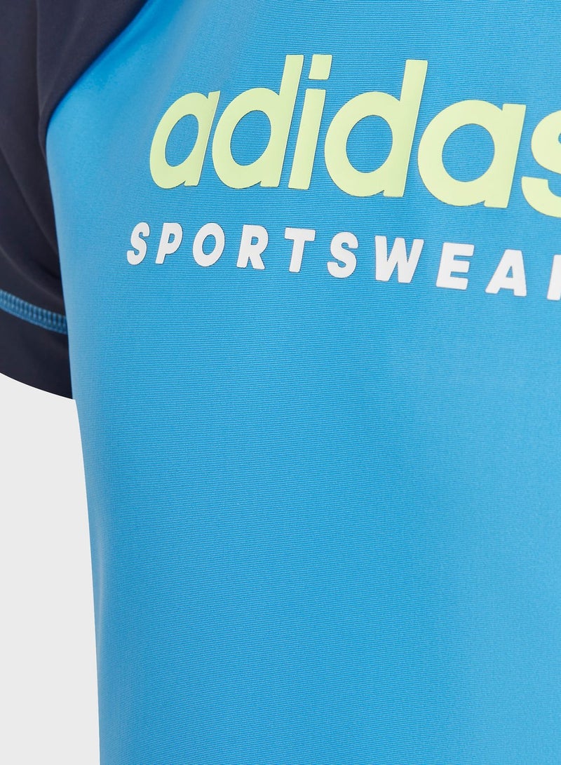adidas تيشيرت سباحة للأطفال  - Image 3