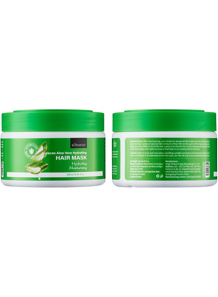 Kormesic قناع شعر مرطب للألوة فيرا 250 مل-مهدئ ومرطب - Image 1