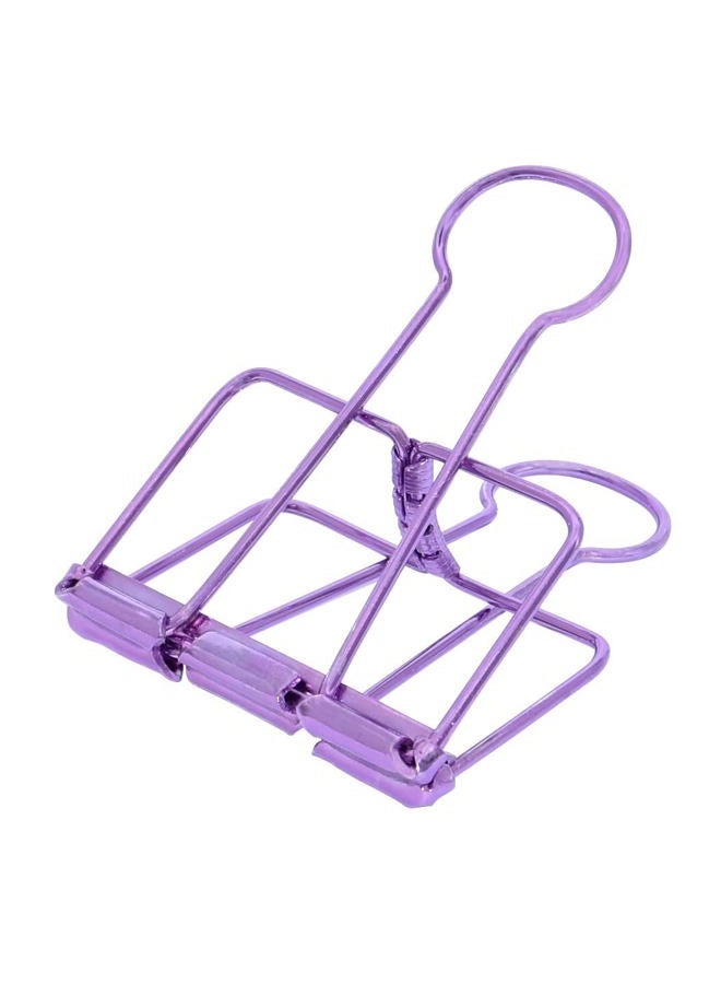 zoohot Extra Large Binder Clips 2 Inch, Big Paper Clamps Purple for Office School Supplies (15Pcs) - Image 1