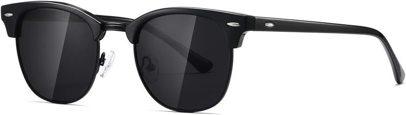 AEVOGUE Polarized Sunglasses For Women And Men Semi Rimless Frame Retro Sun Glasses AE0369 - Image 1
