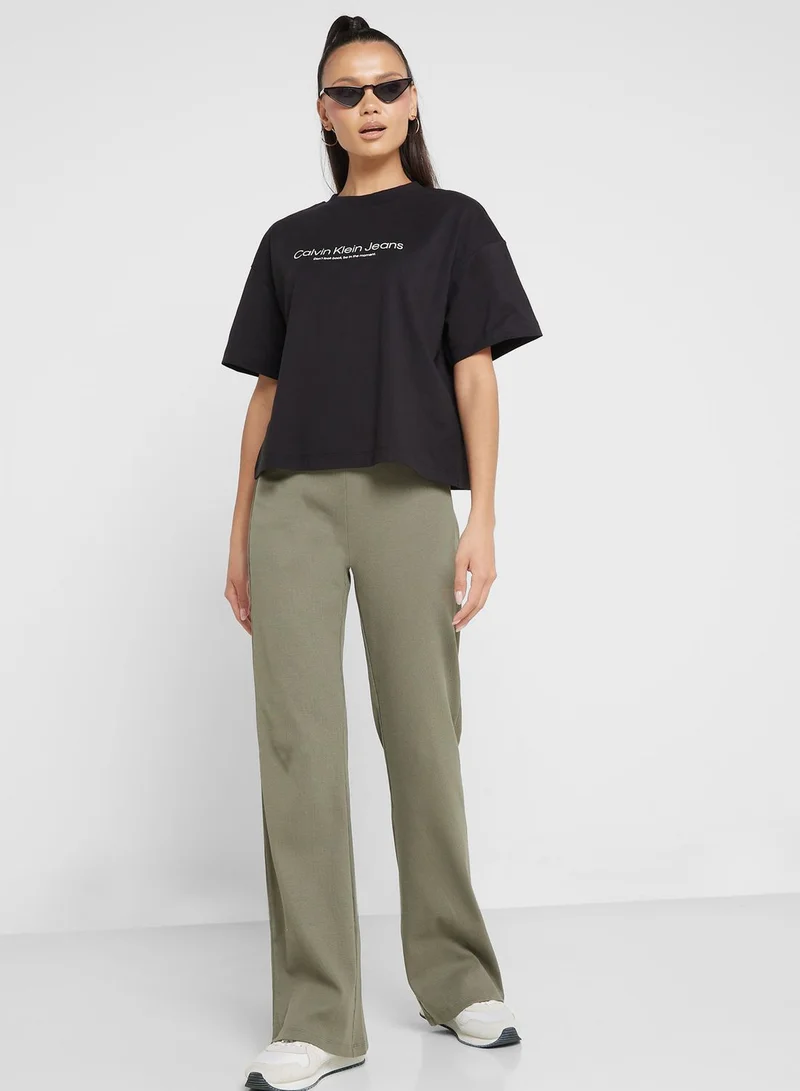 Calvin Klein Jeans Crew Neck Relaxed Graphic T-Shirt
