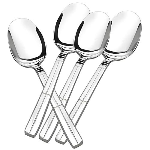 Saedy 8 Pieces Large Stainless Steel Spoon, Stainless Steel Banquet Serving Spoon - Image 1
