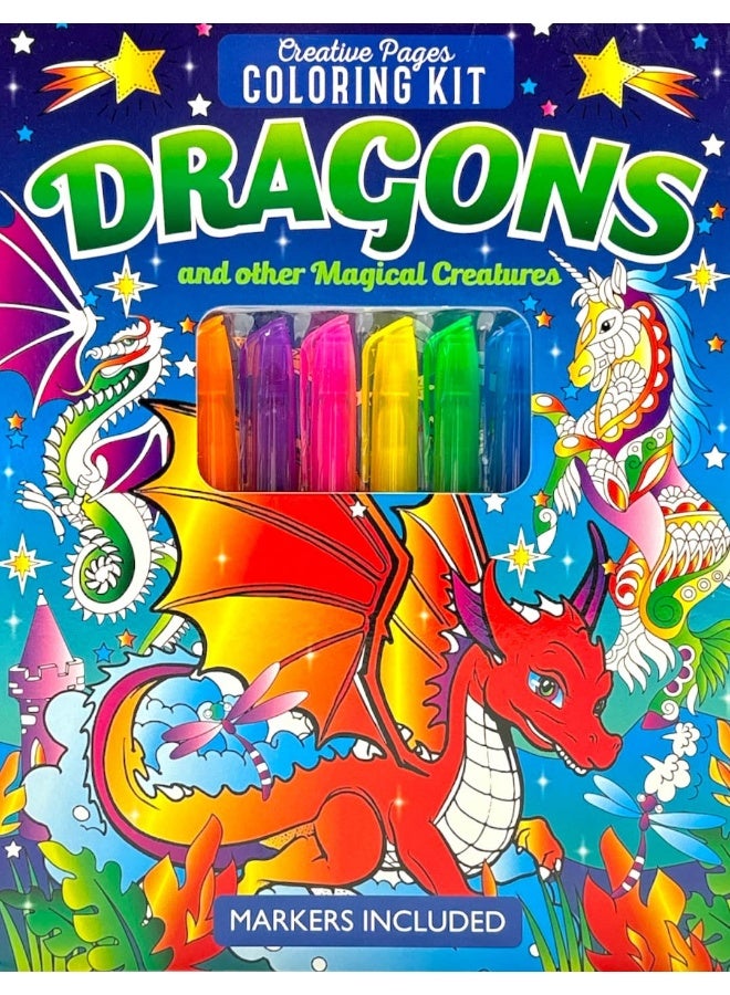 Creative Pages Coloring Kit: Dragons - Image 1