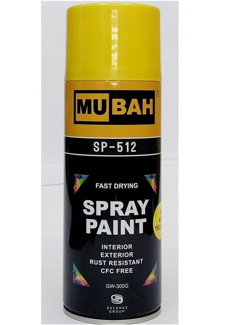 MUBAH - Quick Drying Smooth Finish Premium Quality Durable High-Gloss Interior And Exterior Spray Paint(pack of 3) (400ml each) - Image 1