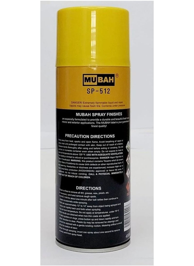 MUBAH - Quick Drying Smooth Finish Premium Quality Durable High-Gloss Interior And Exterior Spray Paint(pack of 3) (400ml each) - Image 1