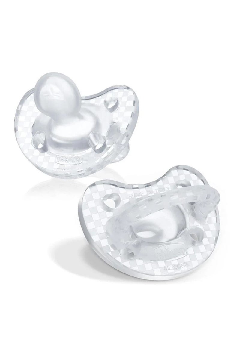 Chicco Physioforma Crystal Soft Silicone Soother 2-6m (2 pcs), Transparent - Image 3