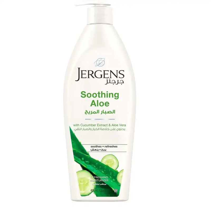 Jergens مرطب جيرجنز المهدئ بالألوة مع مستخلص الخيار - 400 مل - Image 1