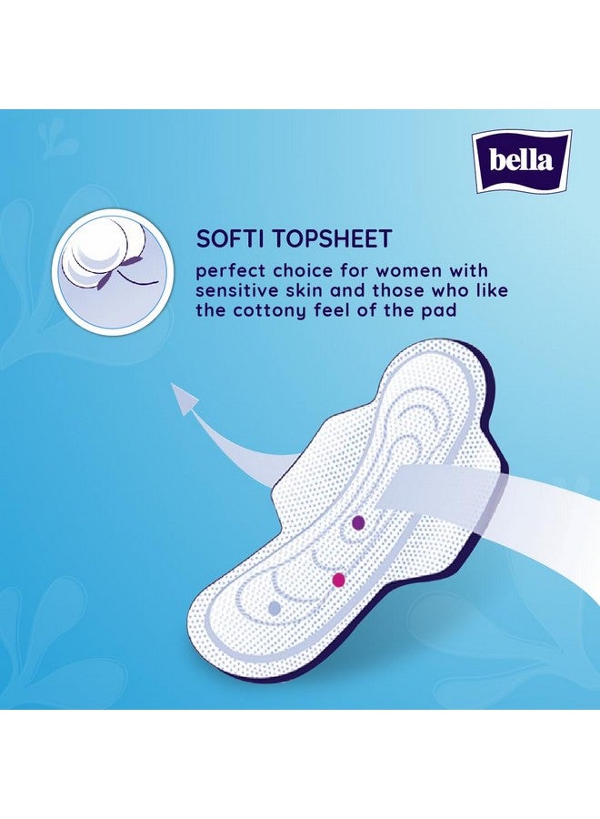 Bella Classic Maxi Softi Pads For Women | Sanitary Napkins | For Sensitive Skin | 28 Cm Long | With Wings | Breathable | For Rash Free Period | Comfort Cussion | Pack Of 2 | 15 Pcs Each - Image 2