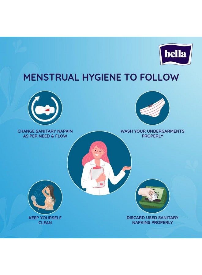 Bella Classic Maxi Softi Pads For Women | Sanitary Napkins | For Sensitive Skin | 28 Cm Long | With Wings | Breathable | For Rash Free Period | Comfort Cussion | Pack Of 2 | 15 Pcs Each - Image 5