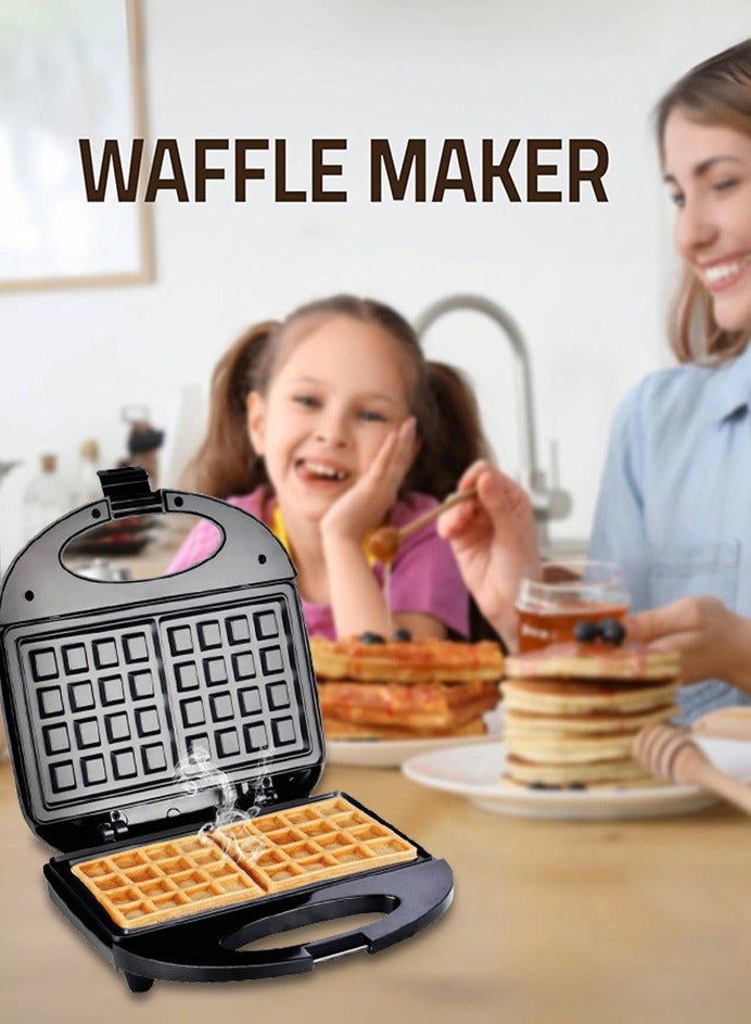 0 تي أوه وان تيك مرنة وافل صانع: 2 شريحة غير اللاصقة لوحة، باردة لمس المقبض، الطاقة / جاهزة الأضواء، القدمين المقاومة للانزلاق، حماية من التسخين الزائد، 750 واط، التخزين المدمج - Image 3