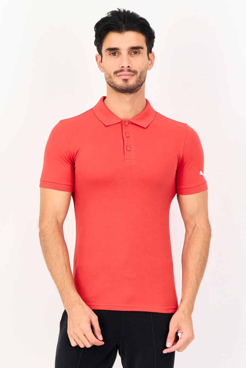 PUMA Men Regular Fit Short Sleeve Outdoor Polo Shirt, Red - Image 1